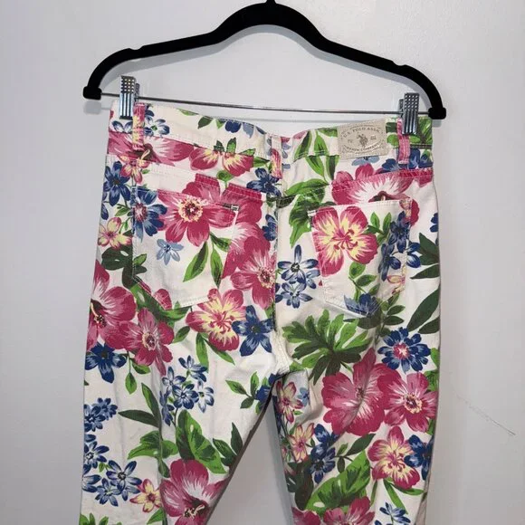 U.S. Polo Assn. Womens Floral Print Skinny Jeans Size 8 - Picture 6 of 8